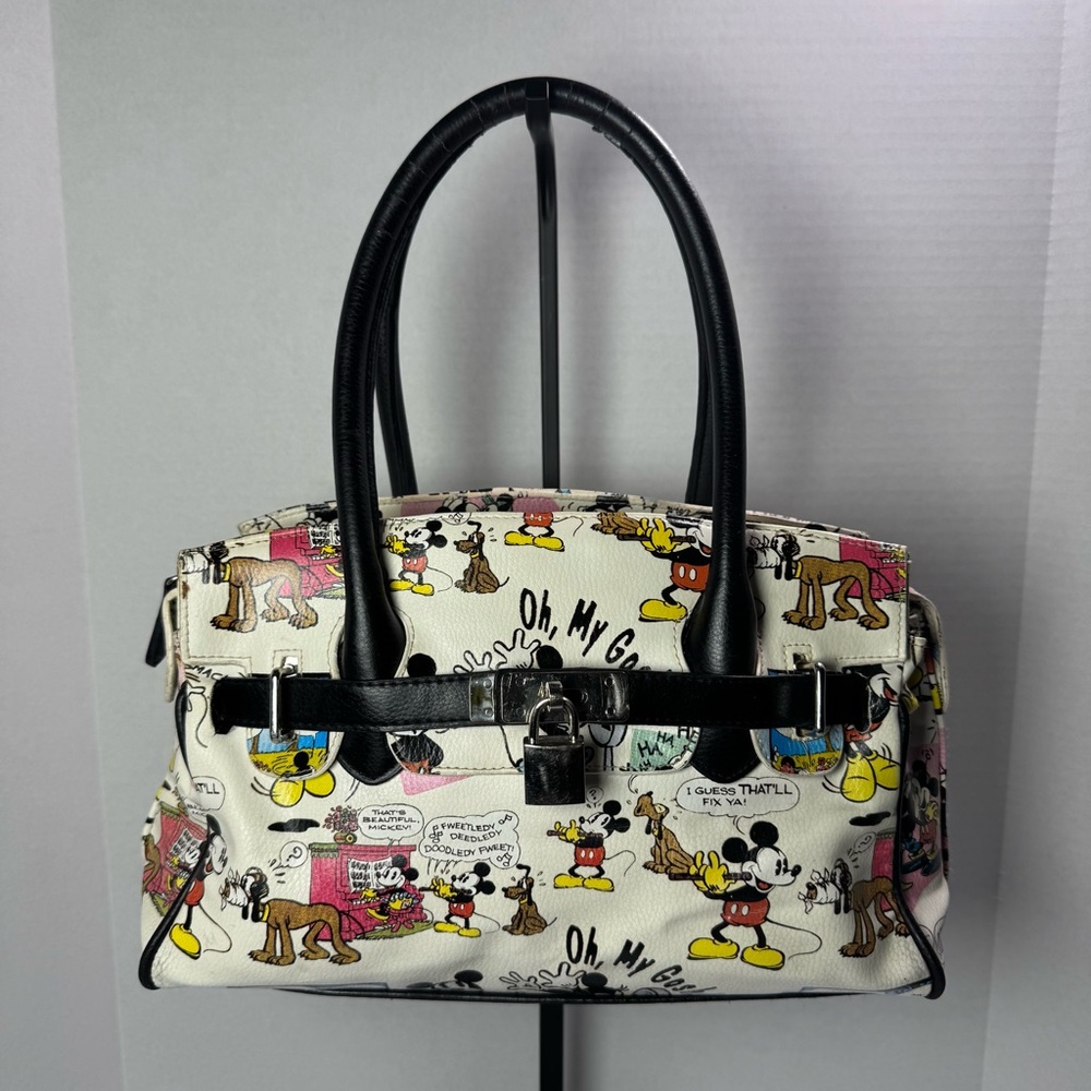 Disney Classic Mickey and Minnie Mouse Love Story Comic Strip Shoulder Bag